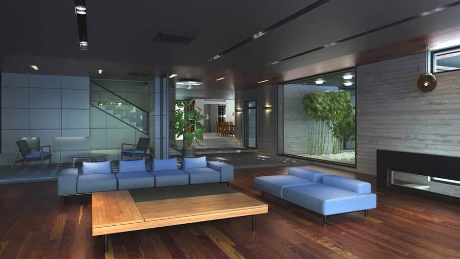 Mk Architects Living Room Render